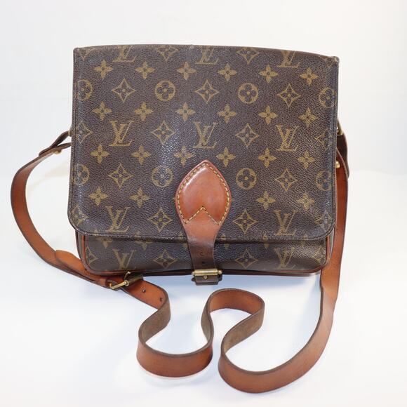 Vintage Louis Vuitton Cartouchière GM Monogram Crossbody – With Dust bag - Picture 1 of 13